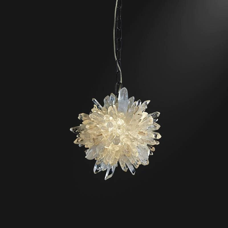 Olalla Modern Rock Crystal Creative Pendant Light Over Dining Table Pendant Light Kevin Studio 7.9" D X 7.9" D