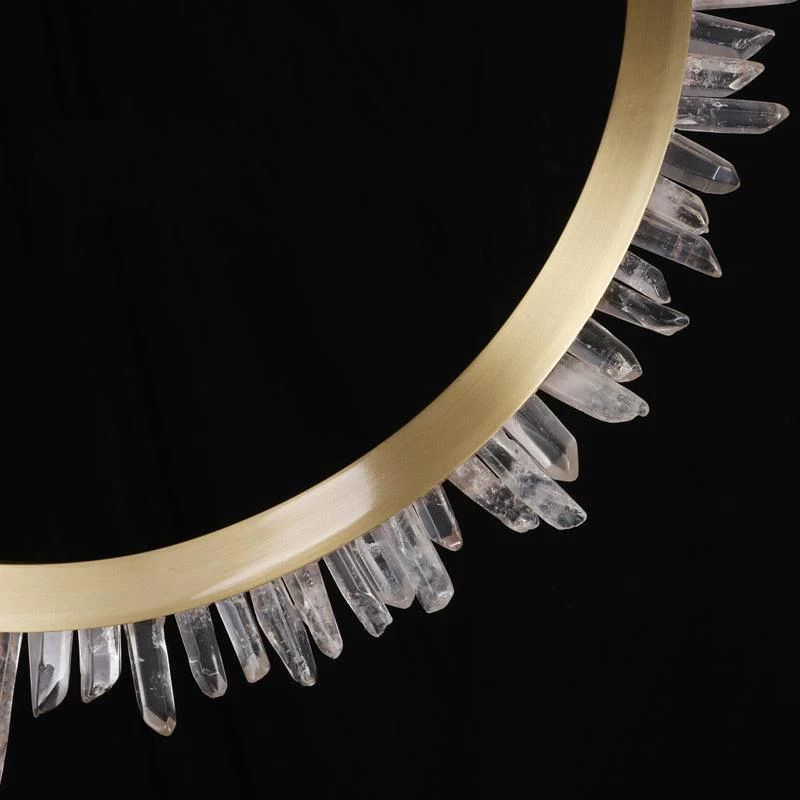 Gilat Modern Rock Crystal Ring Chandelier For Bedroom Chandelier Kevin Studio Inc