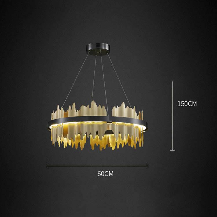 Victoria Modern Ring Round Chandelier For Living Room Chandelier Kevin Studio Inc 24" Style B