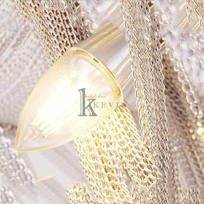 Naoise Modern Aluminum Chain Tassel Chandelier chandelier Kevin Studio Inc