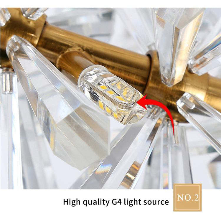 Betty Modern Linear Crystal Chandelier Over Dining Table Chandelier Kevin Studio Inc