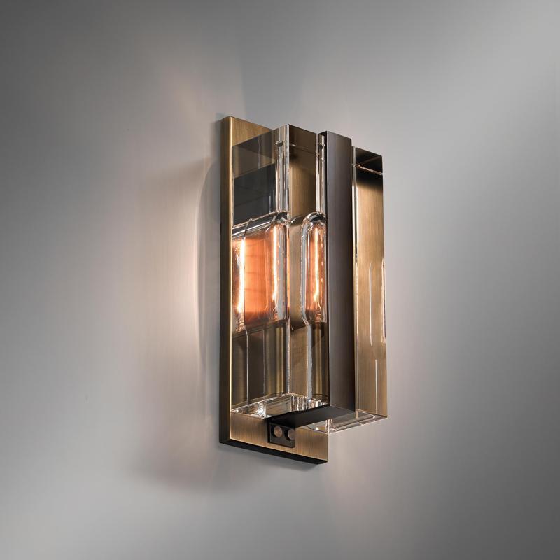 Colomo Crystal Wall Sconce (medium), Modern Indoor Wall Lamp Wall Sconce Kevin Studio Inc