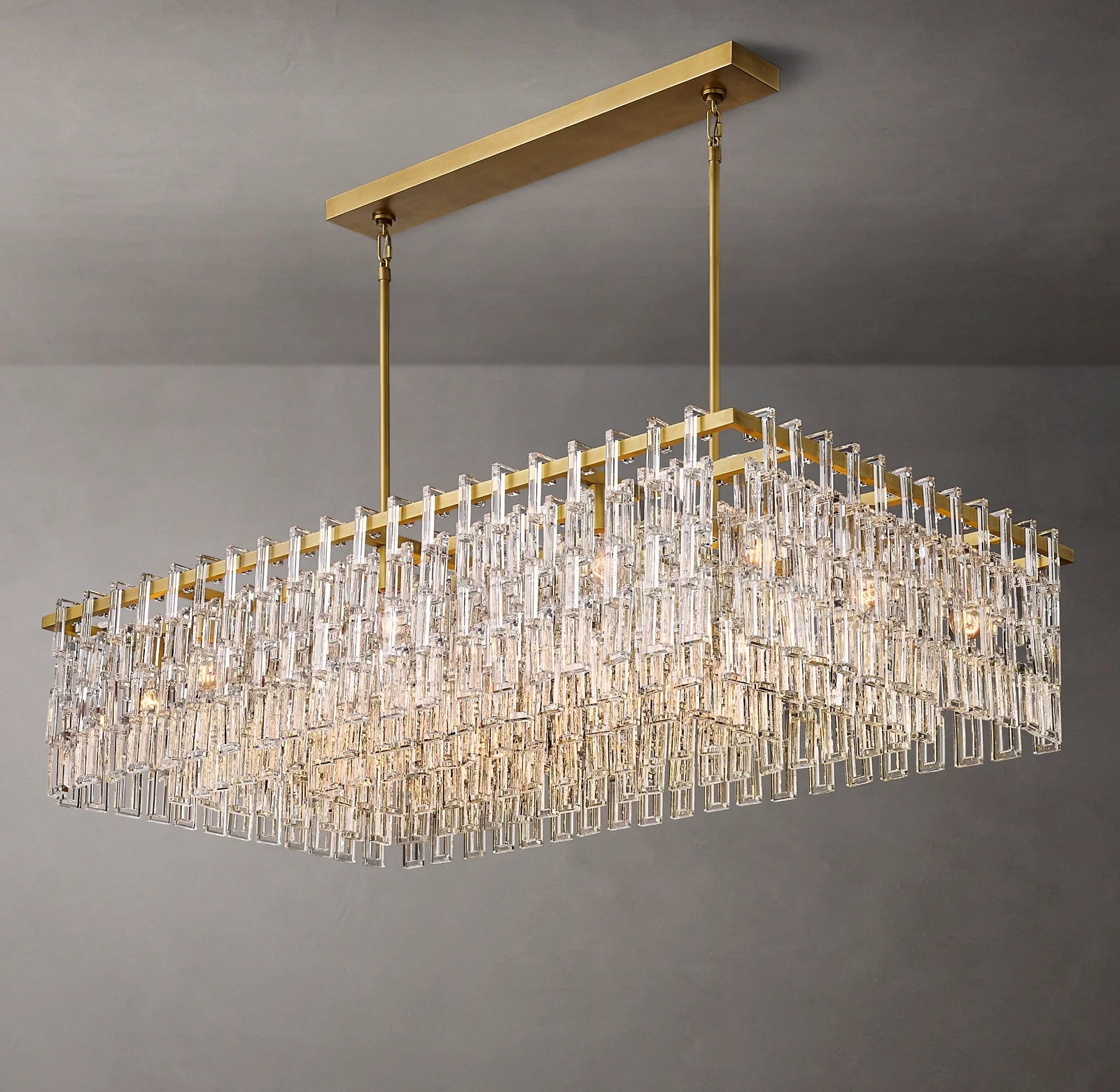 Extra Large Multi-layer Round/ Rectangle Crystal Ceiling Chandelier for Living/ Dining Room Chandeliers kevinstudiolives