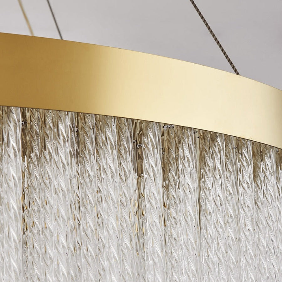 Dinah Glass Round Modern Chandelier For Living Room, Dining Room Chandelier Kevin Studio Inc