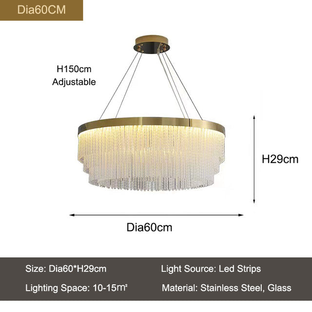 Dinah Glass Round Modern Chandelier For Living Room, Dining Room Chandelier Kevin Studio Inc