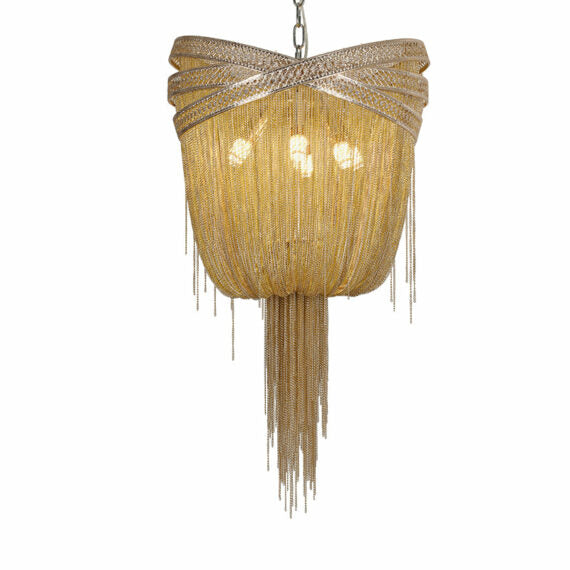 Morgan Modern Rings Chain Tassel Pendant Chandelier Chandelier Kevin Studio Inc