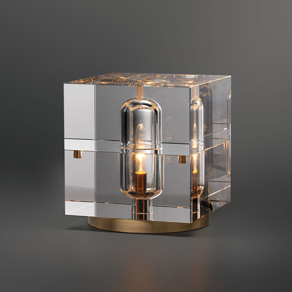 Glacon Cubic Modern Square Crystal Table Lamp Table Lamp Kevin Studio Inc