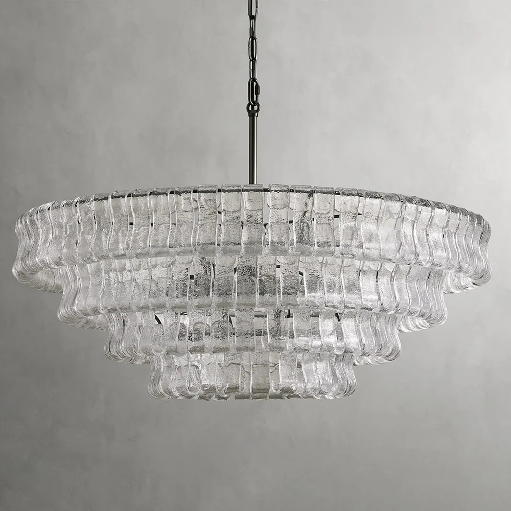 Evadne Modern Glass Round Living Room Chandelier 36" chandeliers for dining room,chandeliers for stairways,chandeliers for foyer,chandeliers for bedrooms,chandeliers for kitchen,chandeliers for living room Kevin Studio Inc   