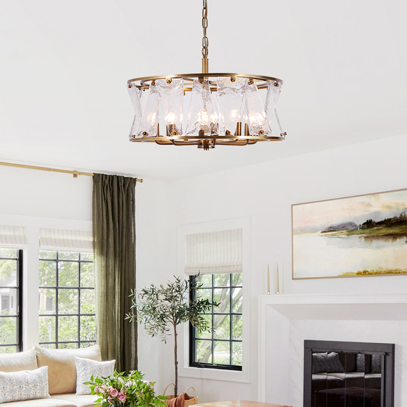 Aveline Modern Round Living Room Chandelier chandeliers for dining room,chandeliers for stairways,chandeliers for foyer,chandeliers for bedrooms,chandeliers for kitchen,chandeliers for living room Kevin Studio Inc   