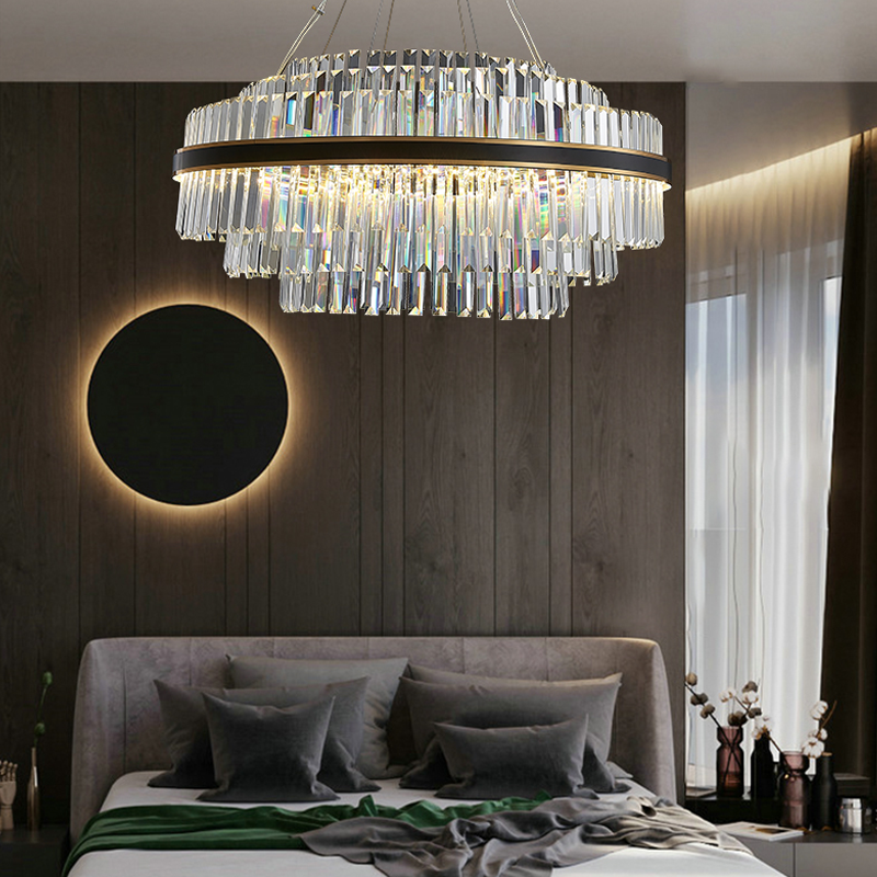 Anwen Luxury Crystal Modern Chandelier chandeliers for dining room,chandeliers for stairways,chandeliers for foyer,chandeliers for bedrooms,chandeliers for kitchen,chandeliers for living room Kevin Studio Inc   