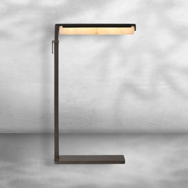 Auduban Alabaster Task Floor Lamp