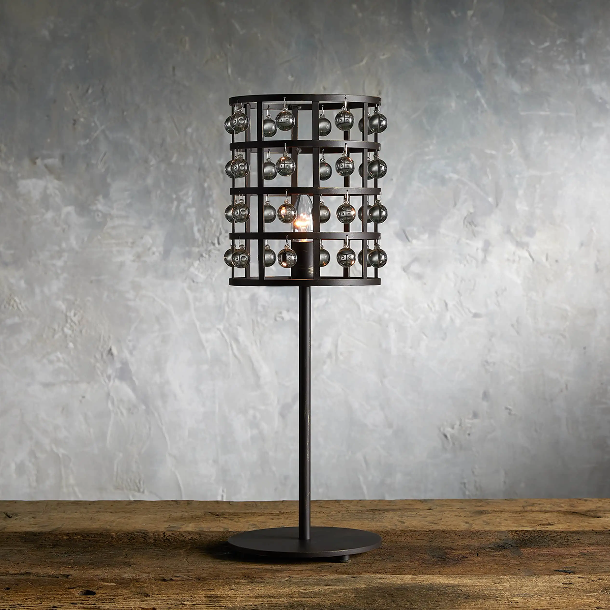 Moder Cage Table Lamp Lighting Kevin Studio Inc BRONZE  