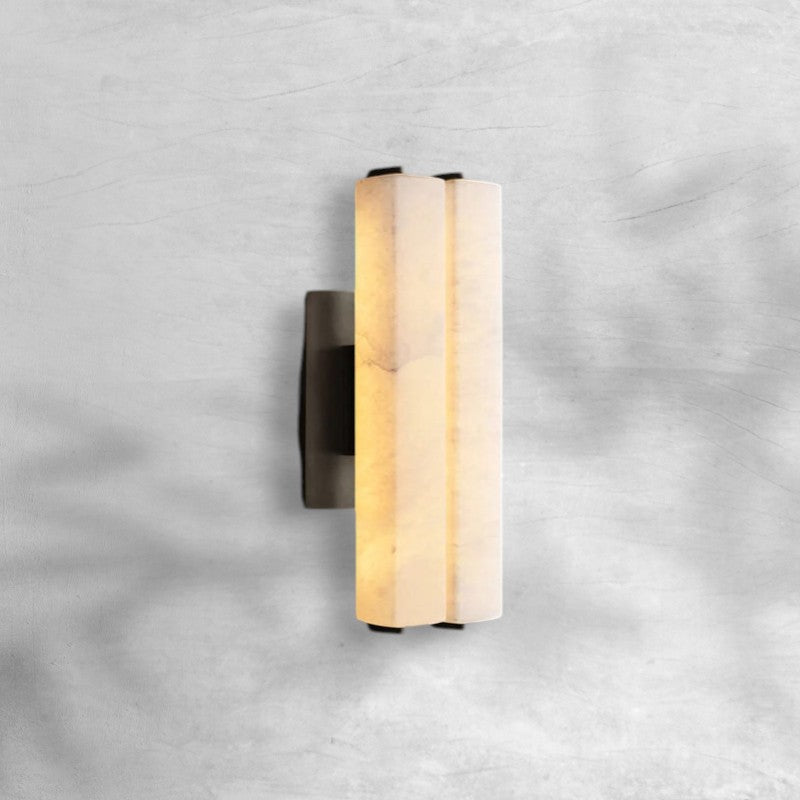 Auduban Alabaster Double Sconce