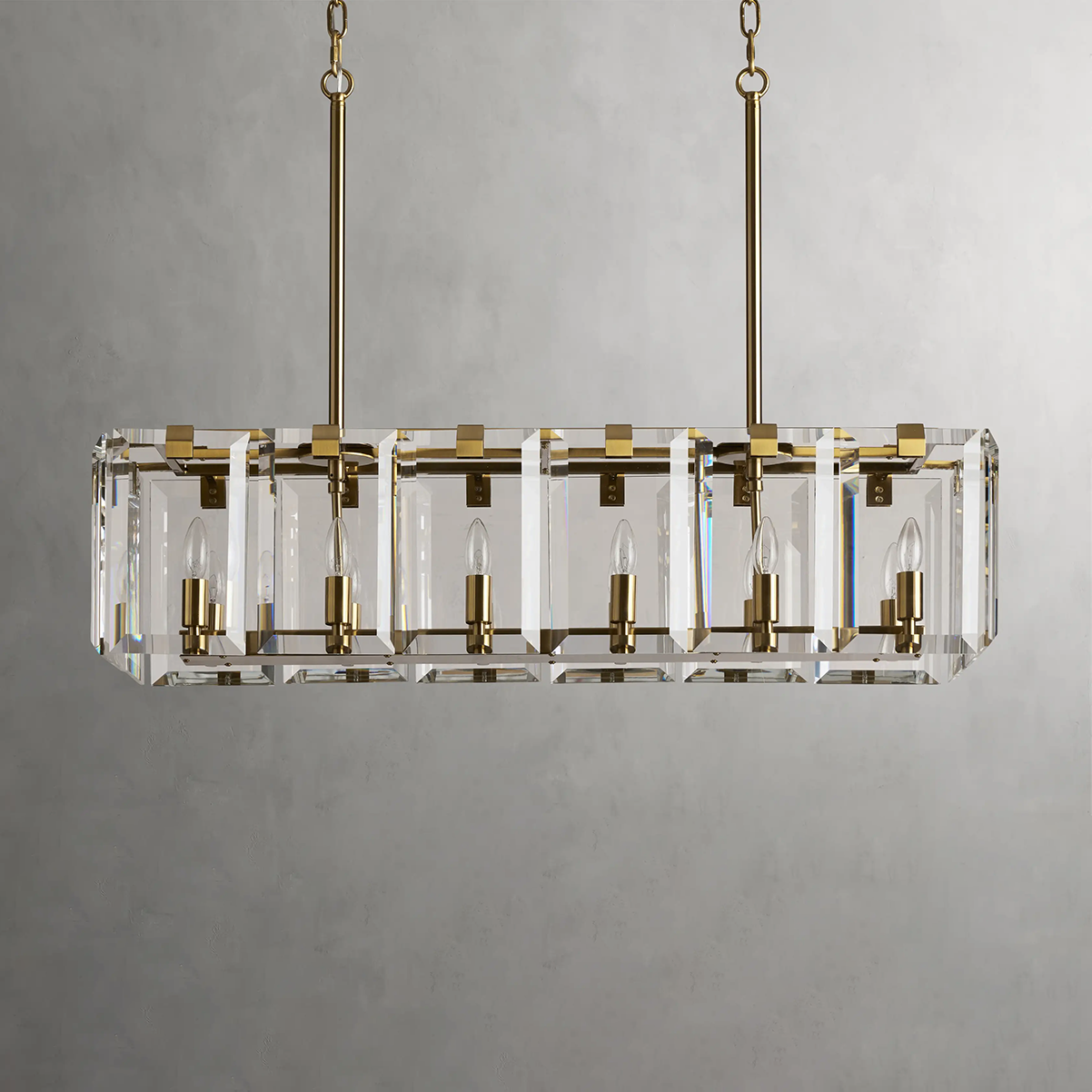 Amaya Rectangular Chandelier Lighting Kevin Studio Inc   