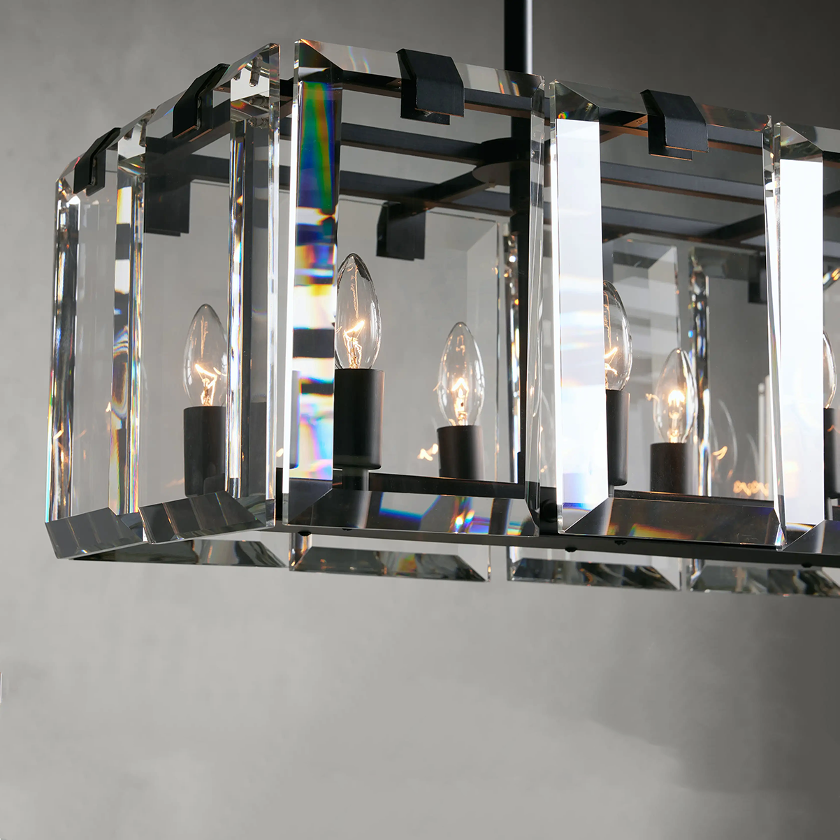 Amaya Rectangular Chandelier Lighting Kevin Studio Inc   