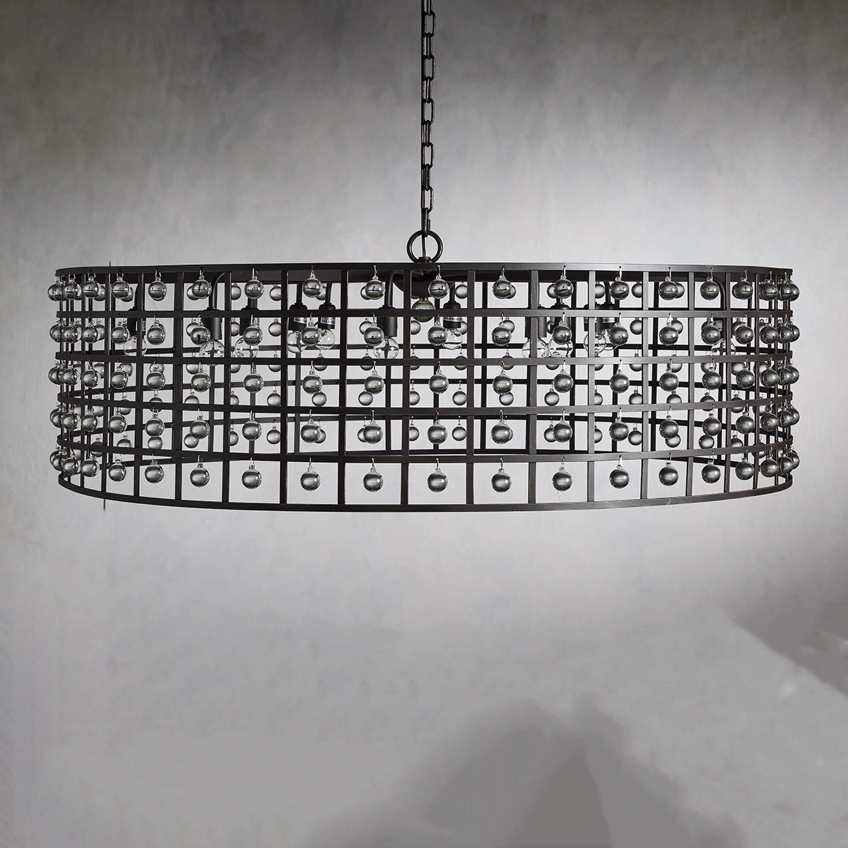 Moder  Cage Round Chandelier Lighting Kevin Studio Inc   