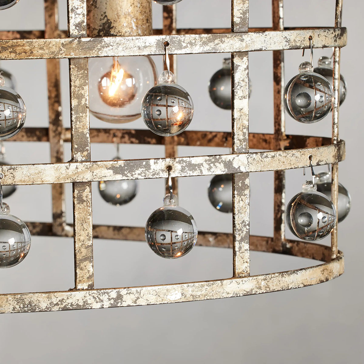 Moder Cage 5-Light Oval Chandelier Lighting Kevin Studio Inc   