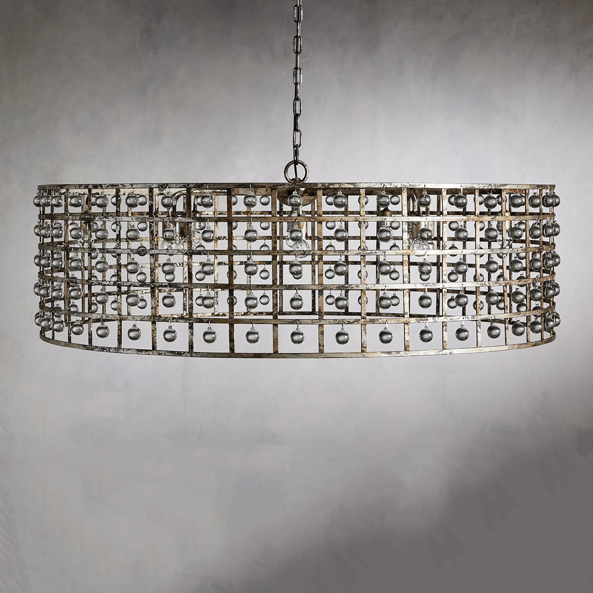 Moder  Cage Round Chandelier Lighting Kevin Studio Inc   