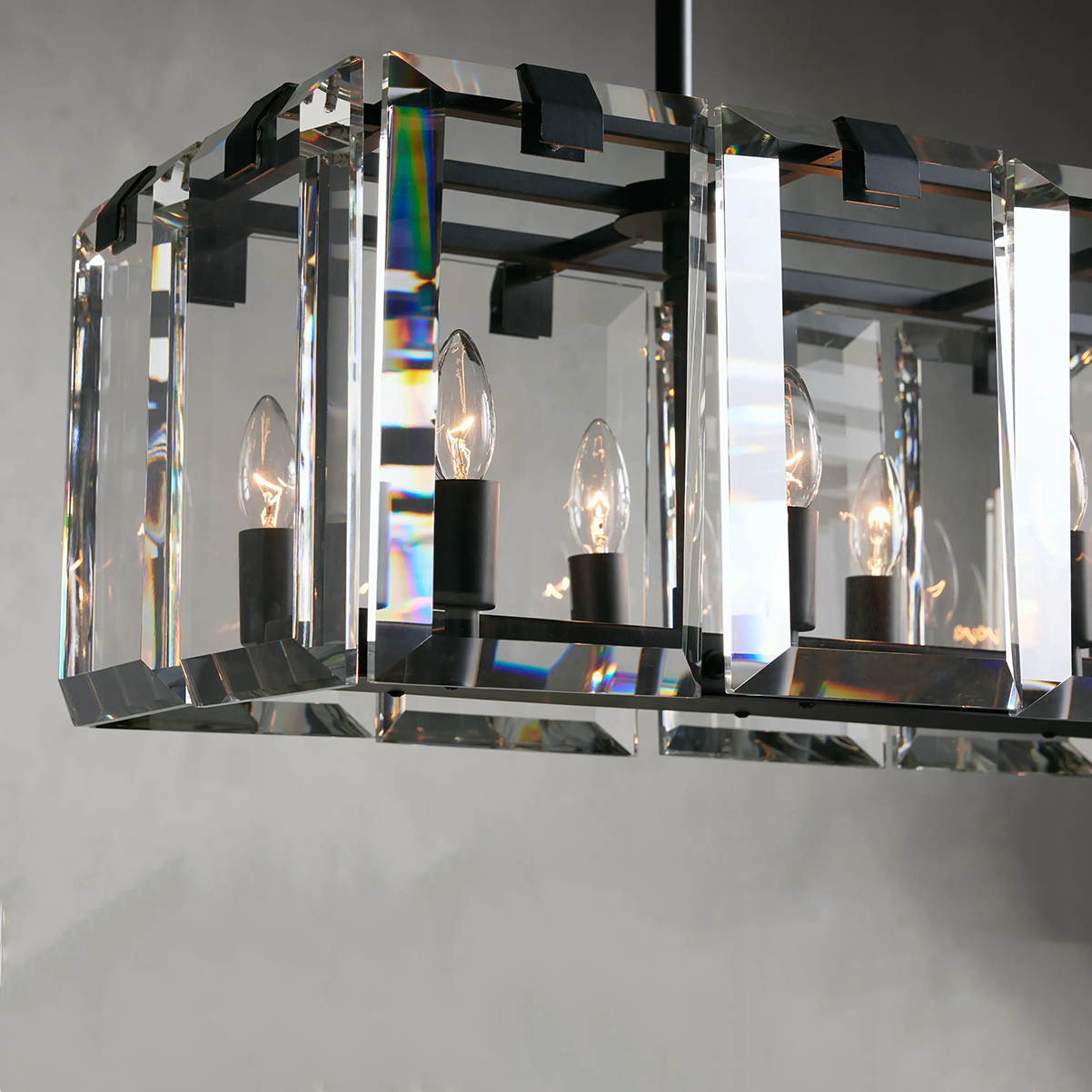 Amaya Rectangular Chandelier Lighting Kevin Studio Inc   