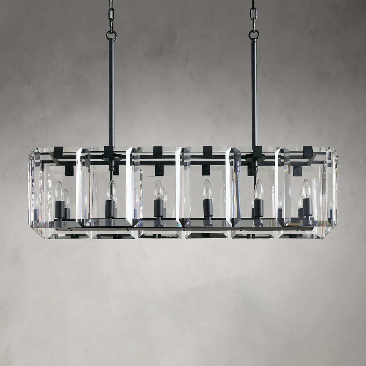 Amaya Rectangular Chandelier Lighting Kevin Studio Inc   