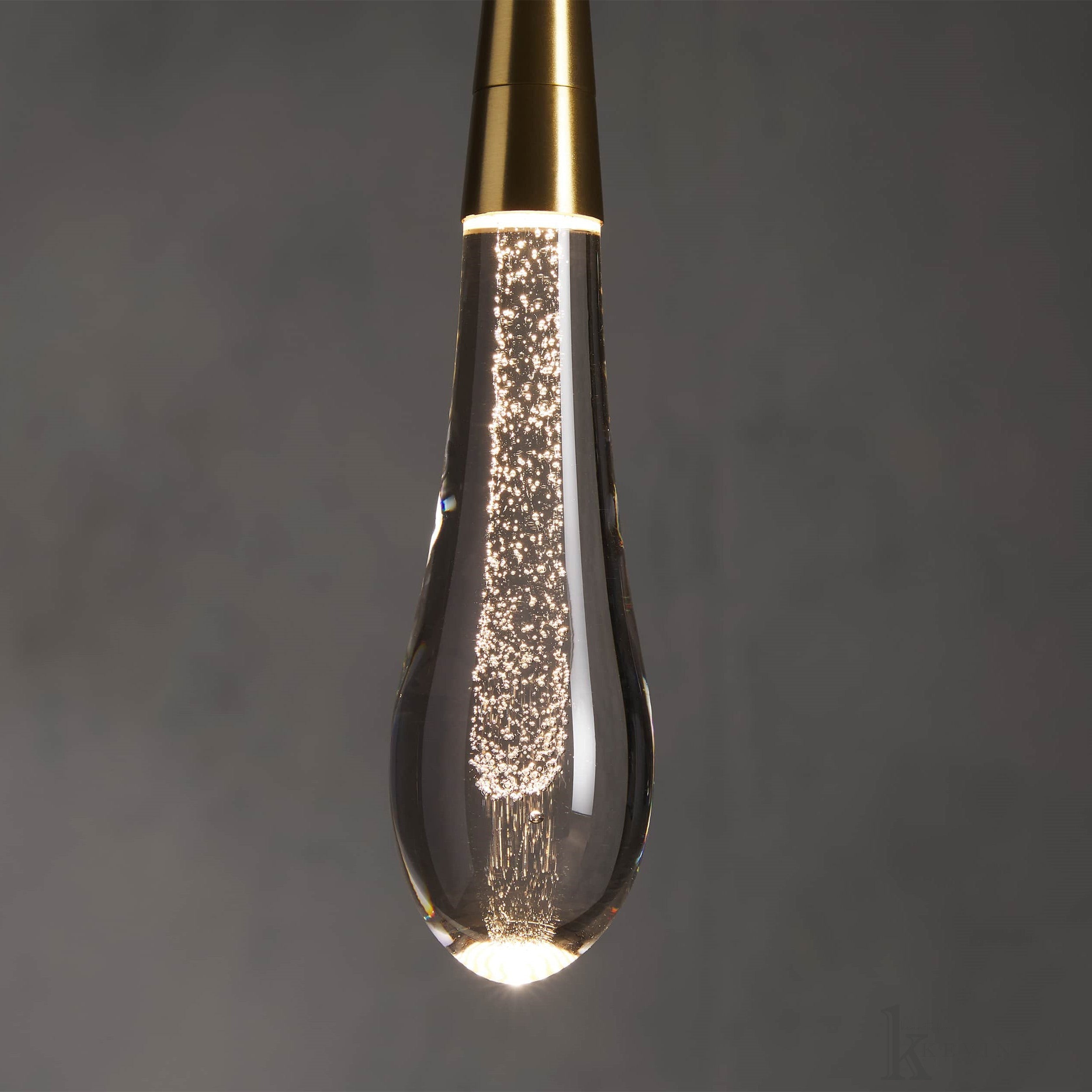 Soltaire Luminara Teardrop Modern Glass Pendant Lamp, Kitchen Island Pendant Light Pendant Lamp Kevin Studio Inc   