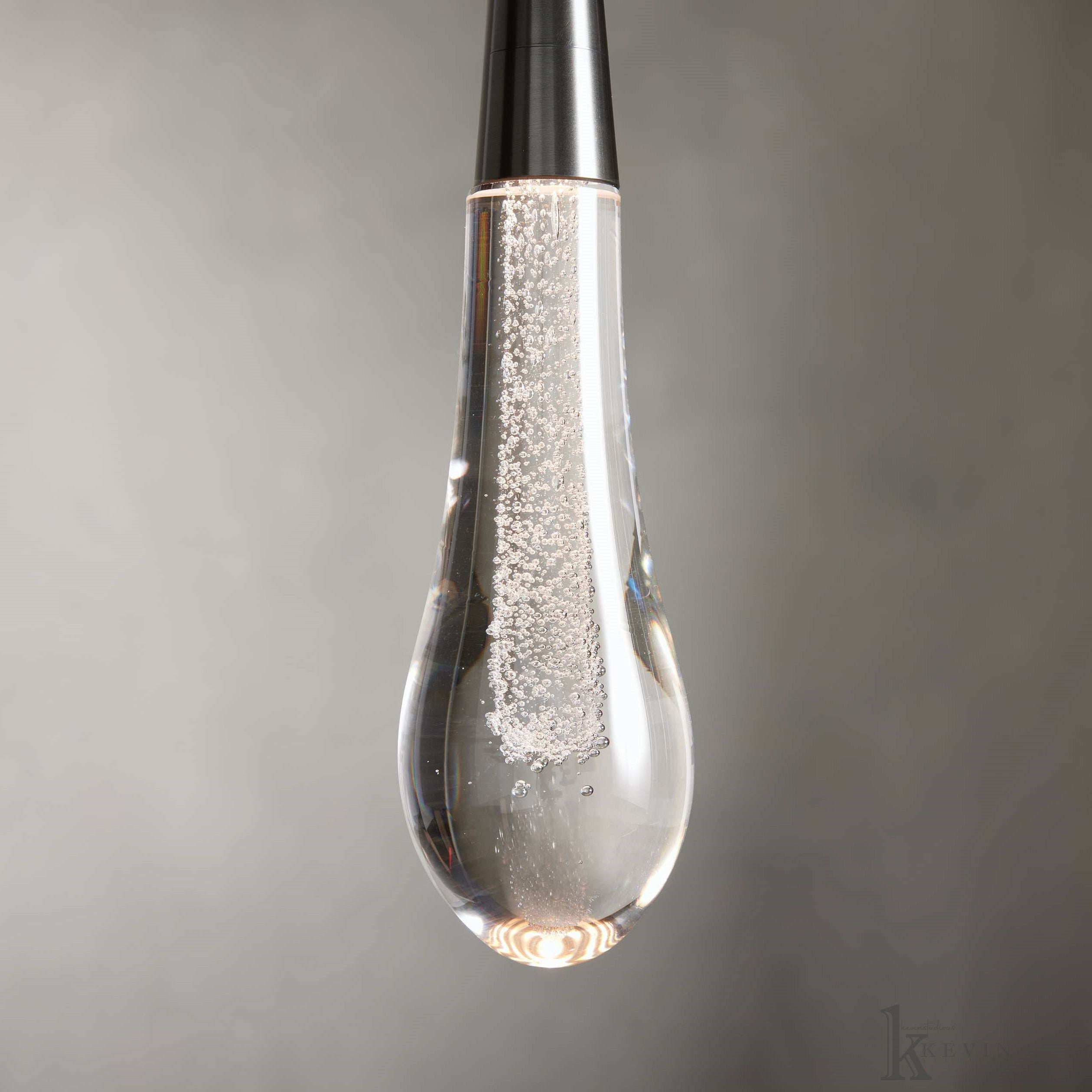 Soltaire Luminara Teardrop Modern Glass Pendant Lamp, Kitchen Island Pendant Light Pendant Lamp Kevin Studio Inc   