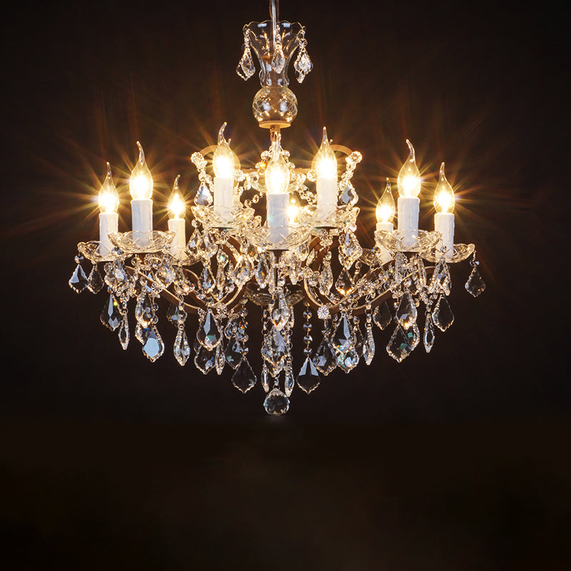 Luxury Traditional Crystal Round Chandelier chandeliers for dining room,chandeliers for stairways,chandeliers for foyer,chandeliers for bedrooms,chandeliers for kitchen,chandeliers for living room Kevin Studio Inc 32" D/12+6 Lights  