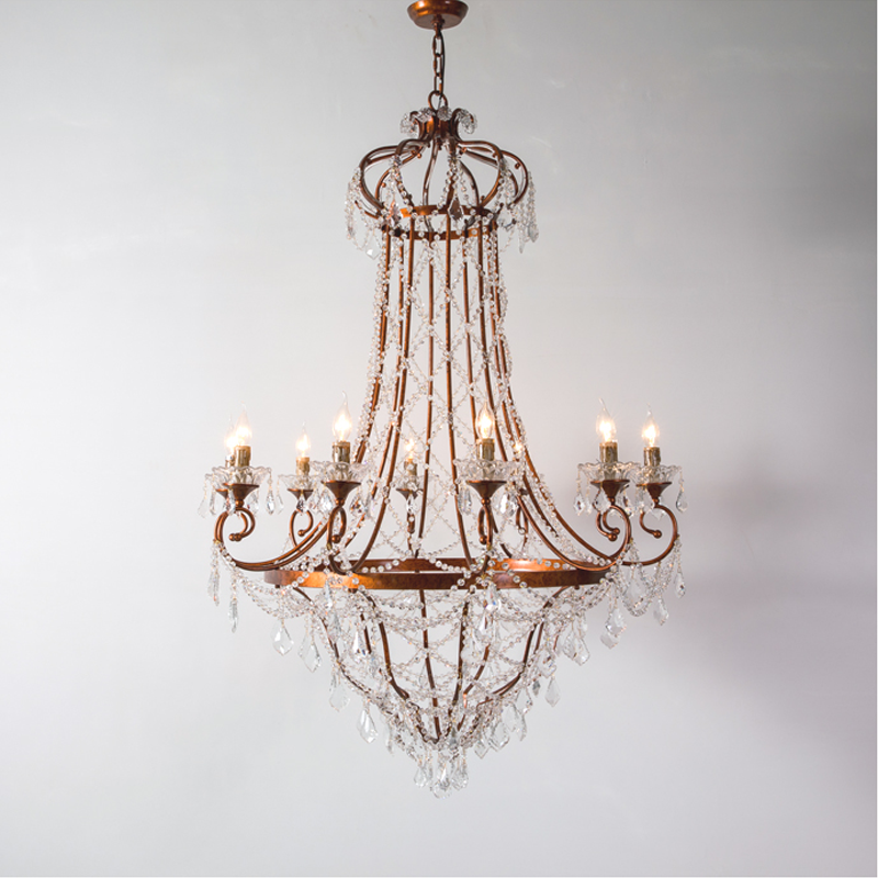 Isabeau Grand Vintage French Villa Crystal Chandelier chandeliers for dining room,chandeliers for stairways,chandeliers for foyer,chandeliers for bedrooms,chandeliers for kitchen,chandeliers for living room Kevin Studio Inc 39.37"  