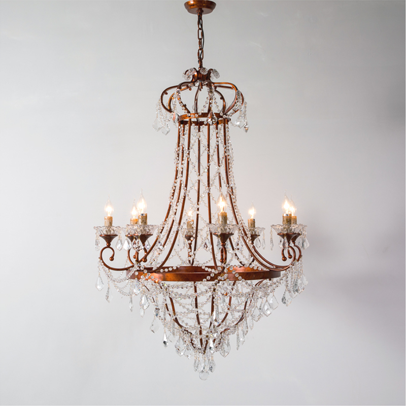 Isabeau Grand Vintage French Villa Crystal Chandelier chandeliers for dining room,chandeliers for stairways,chandeliers for foyer,chandeliers for bedrooms,chandeliers for kitchen,chandeliers for living room Kevin Studio Inc 50.4"  