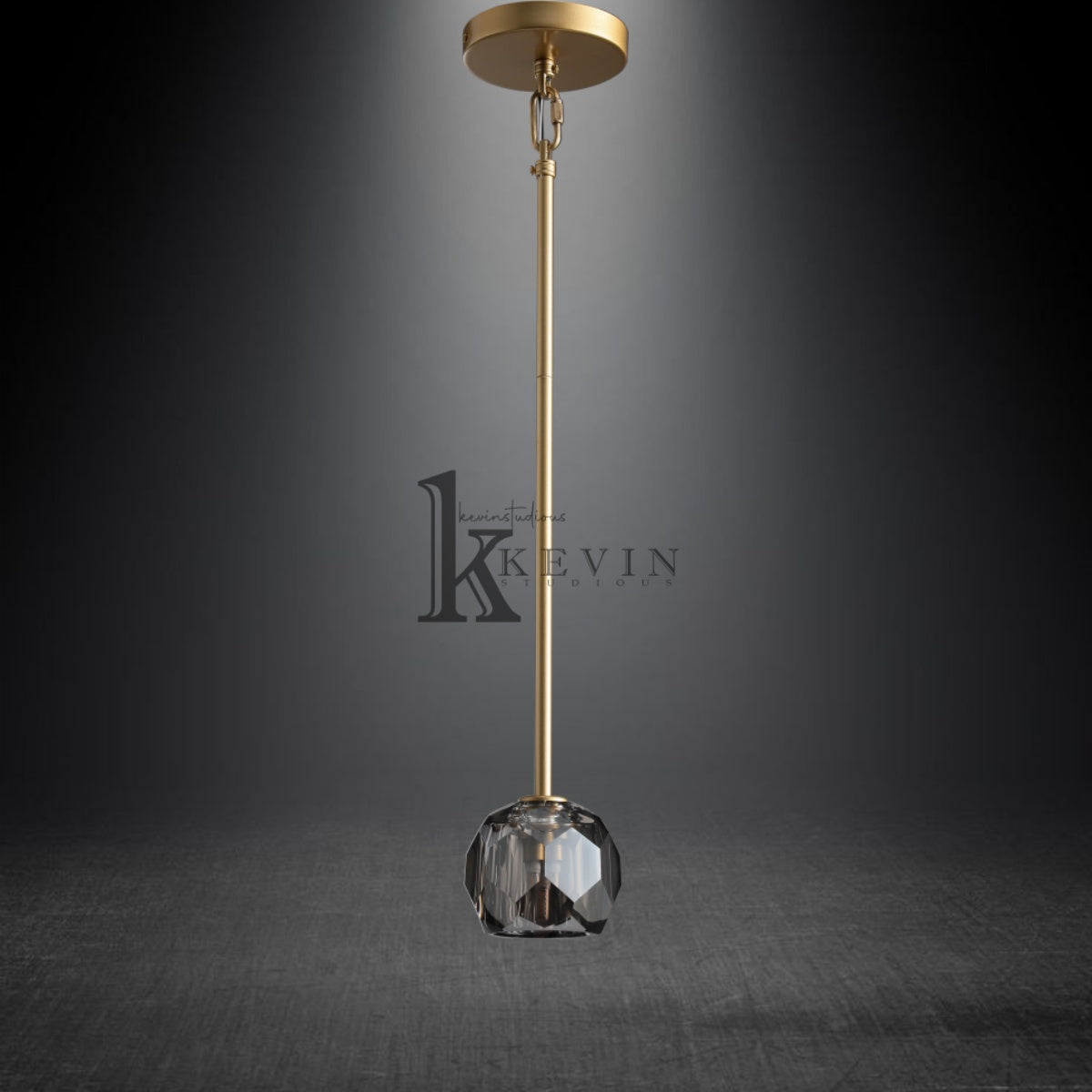 Kristal Modern Crystal Ball Pendant Light (Rod), Kitchen Island Pendant Lighting