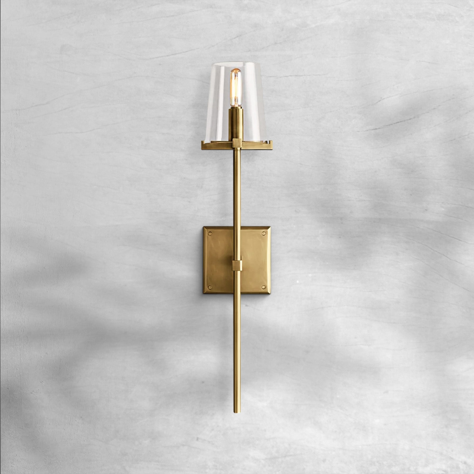 Paricia Clear Glass Linear Wall Sconce