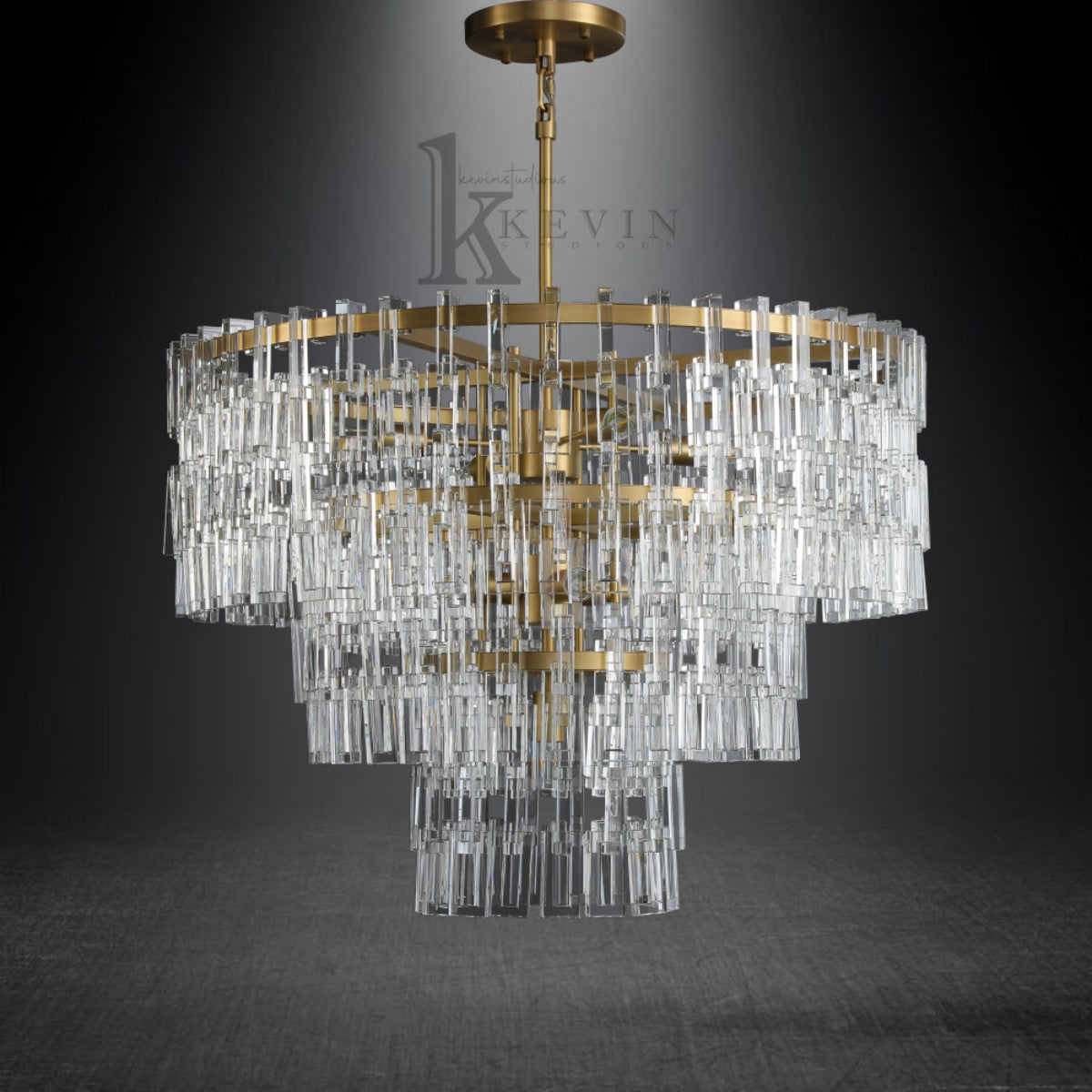 Seraphina Modern Tiered Round Crystal Chandelier 36'', 48", 60"