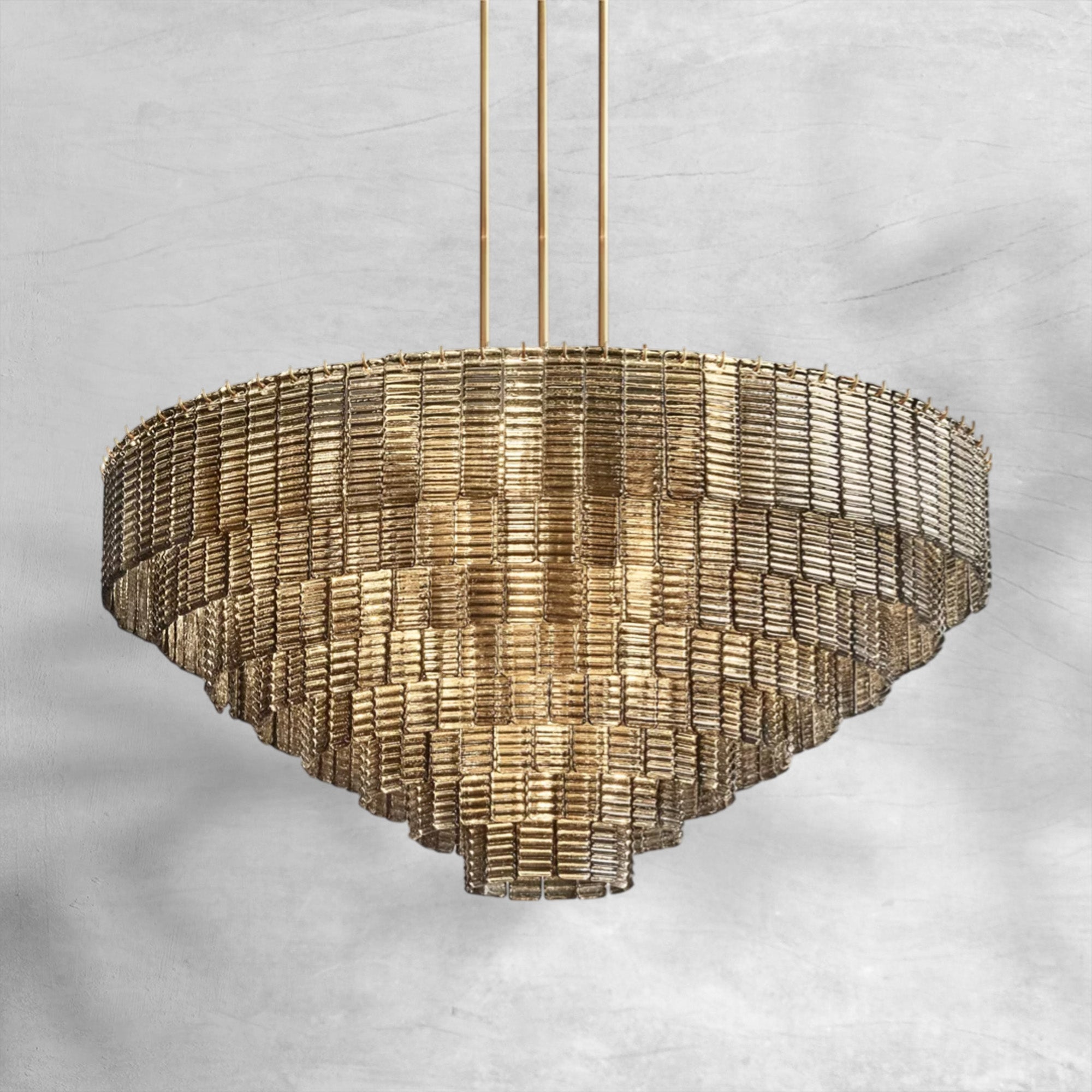 Sirena Smoke Round Chandelier 52"