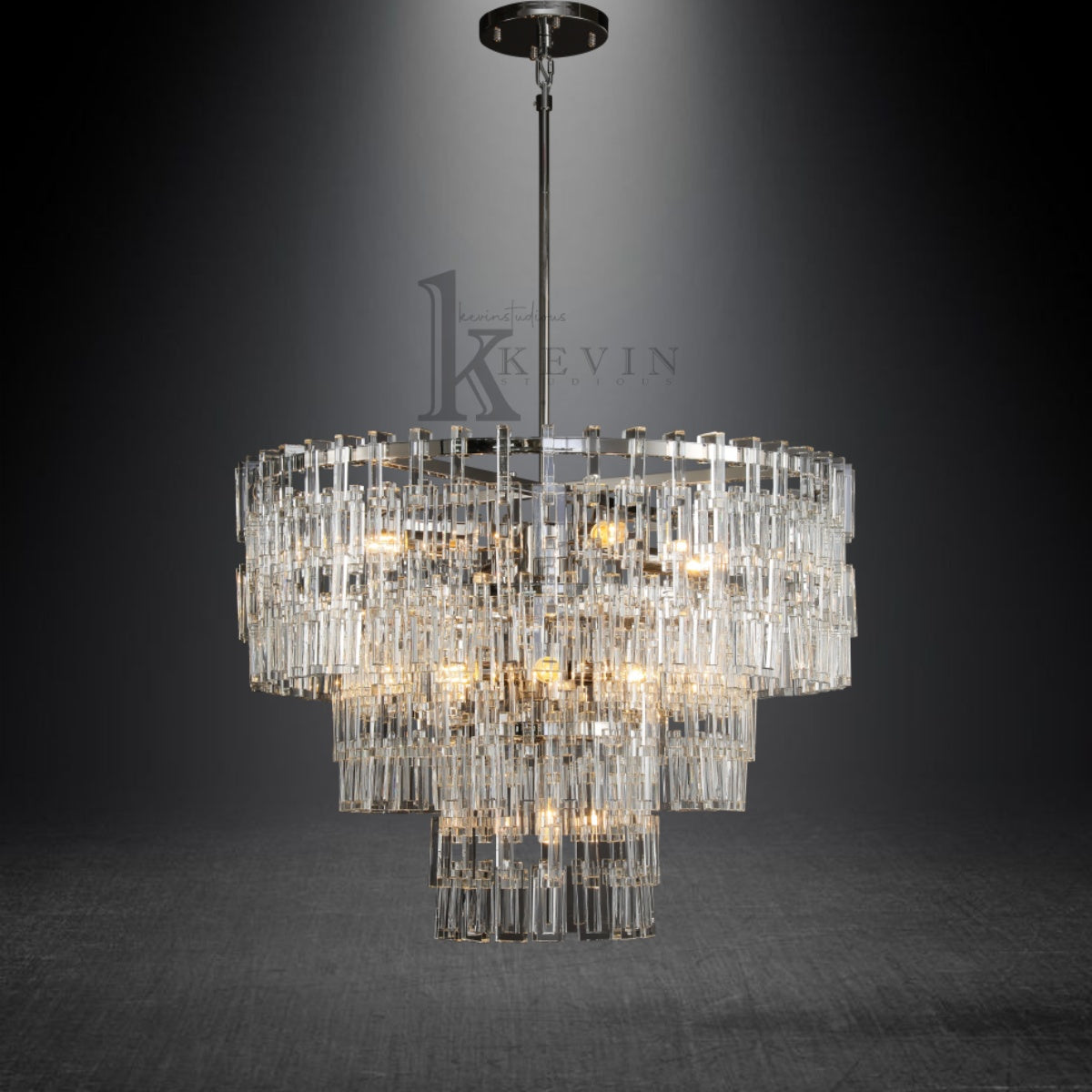 Seraphina Modern Tiered Round Crystal Chandelier 36'', 48", 60"