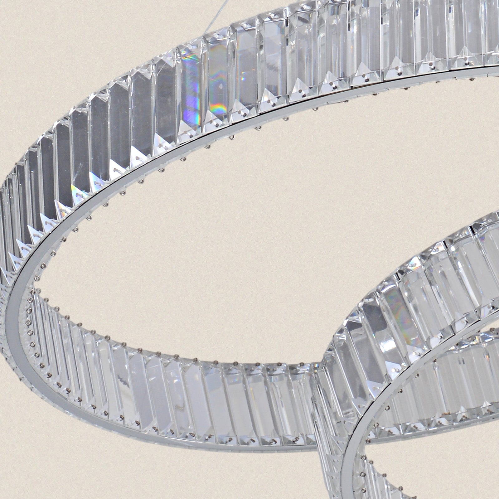 Modern Ring Crystal Chandelier For Living Room