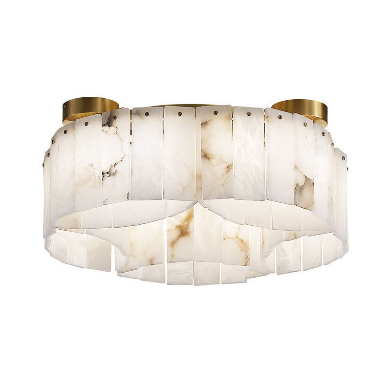 Contemporary Alabaster Flush Mount Ceiling Lamp Chandeliers Kevinstudiolives   