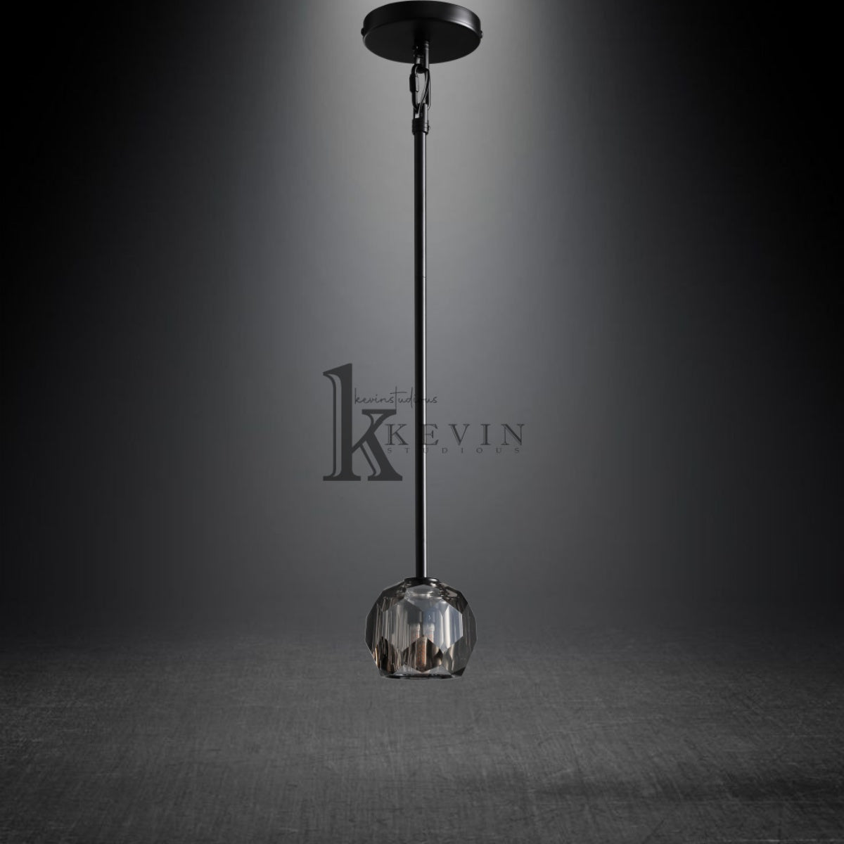 Kristal Modern Crystal Ball Pendant Light (Rod), Kitchen Island Pendant Lighting