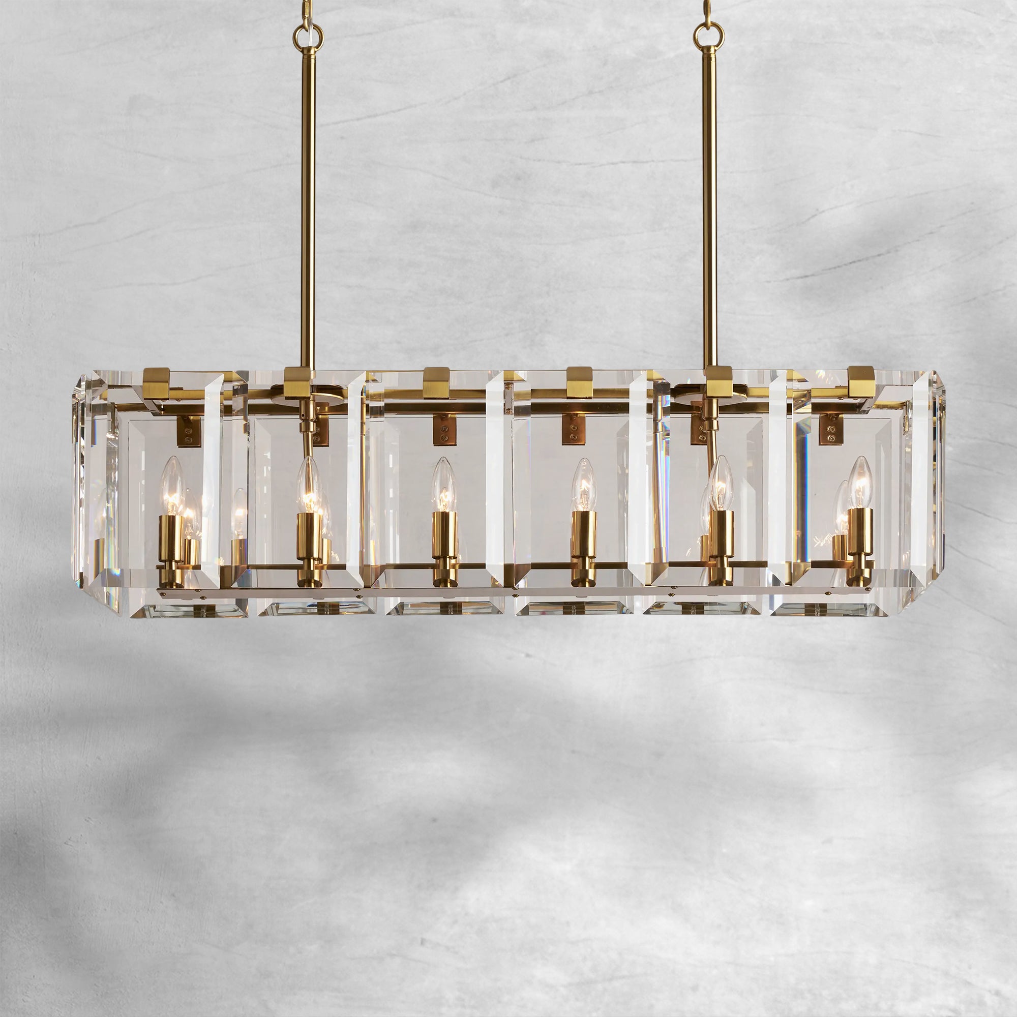 Amaya Rectangular Chandelier 12/16 Light