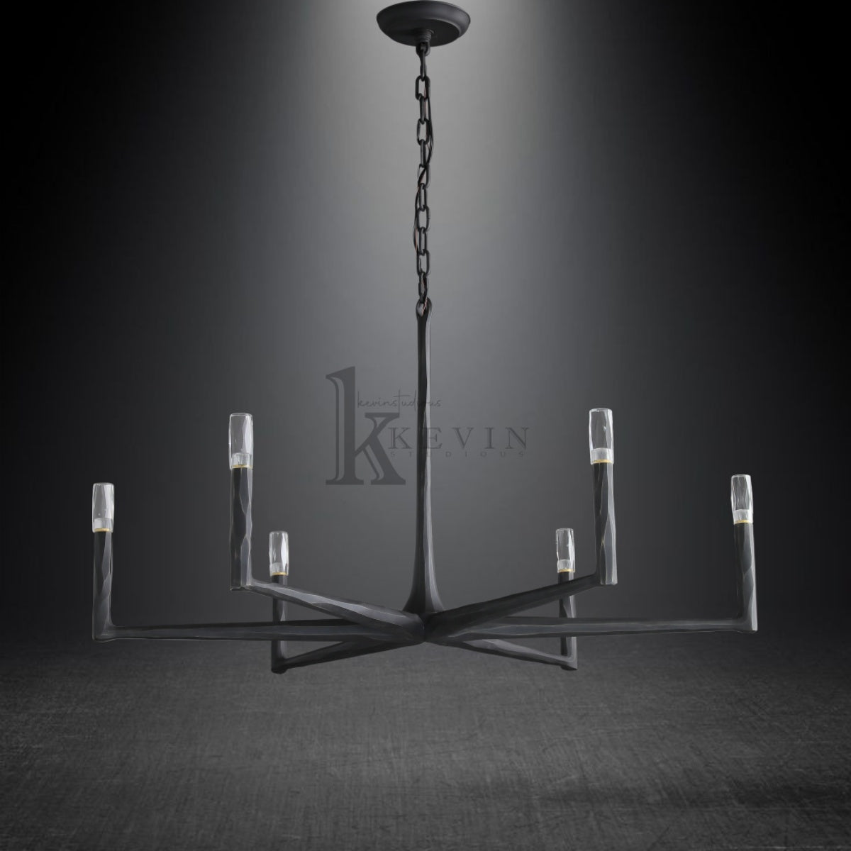 Thomas Modern Forged Brass Round Chandelier 36", 48", 60", 72"