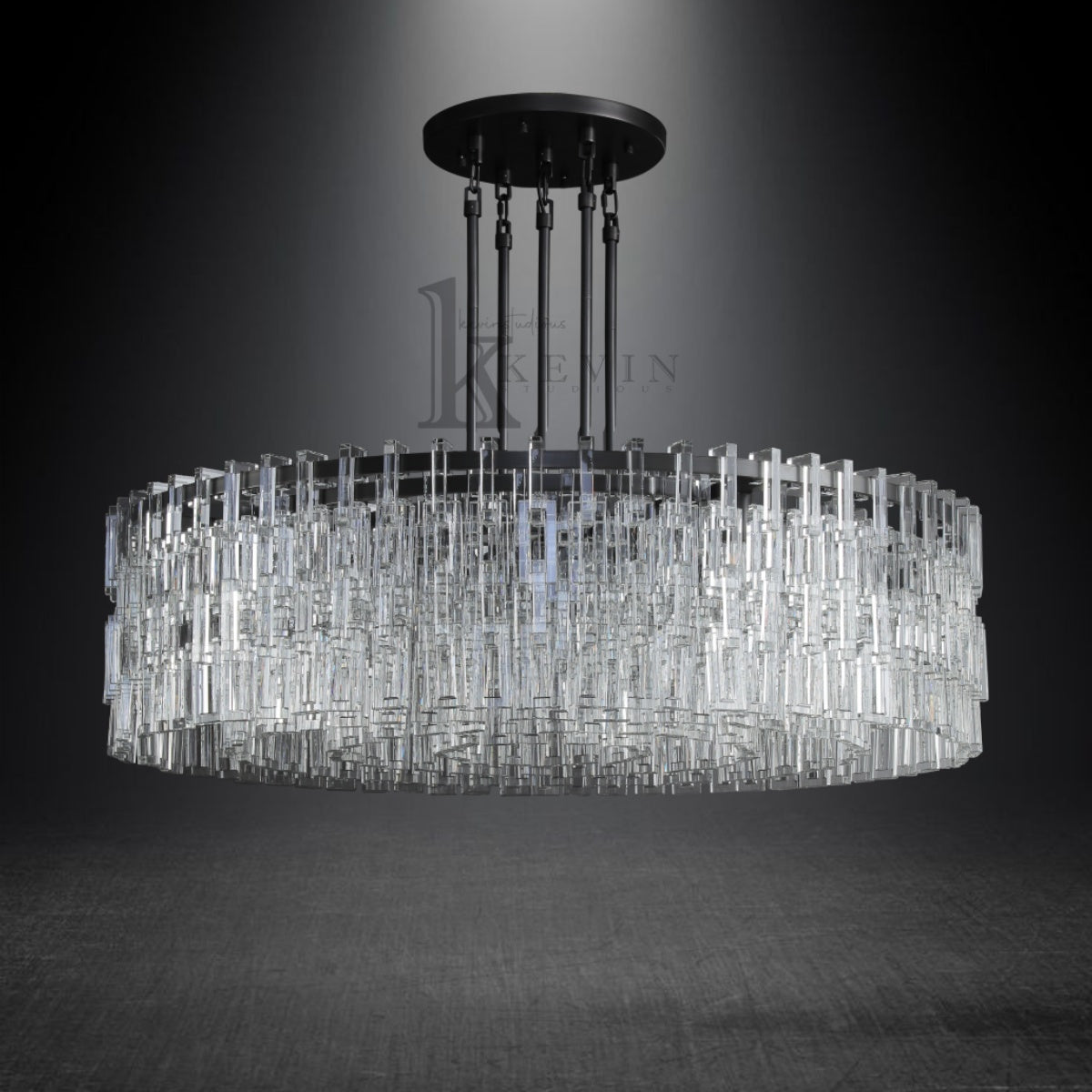 Seraphina Modern Round Crystal Chandelier 36", 48", 60"