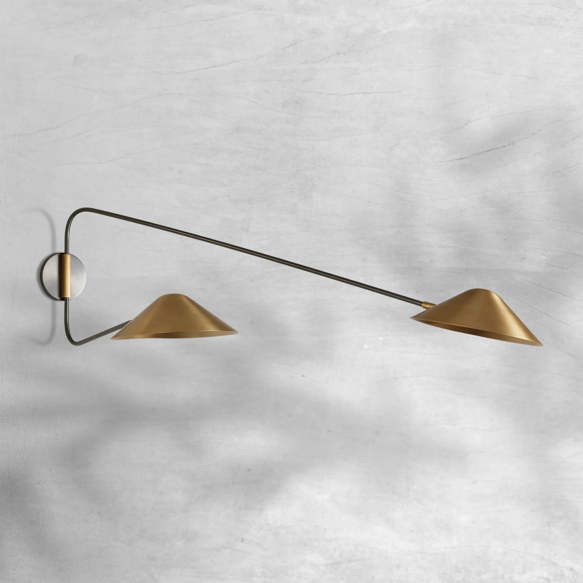Simms Long Arm Double Wall Sconce