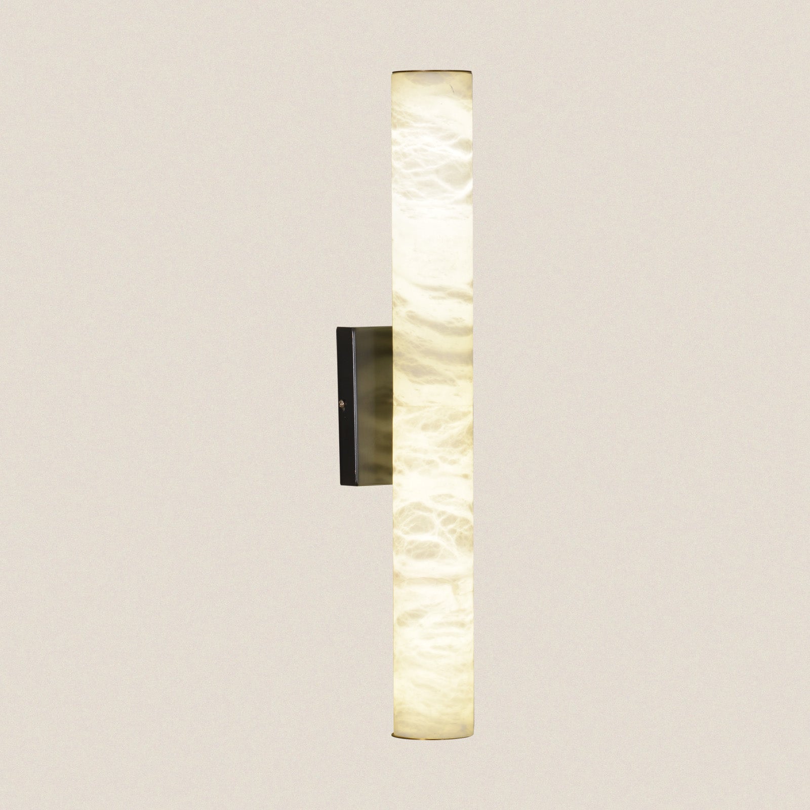Modern Vertical Alabaster Wall Sconce