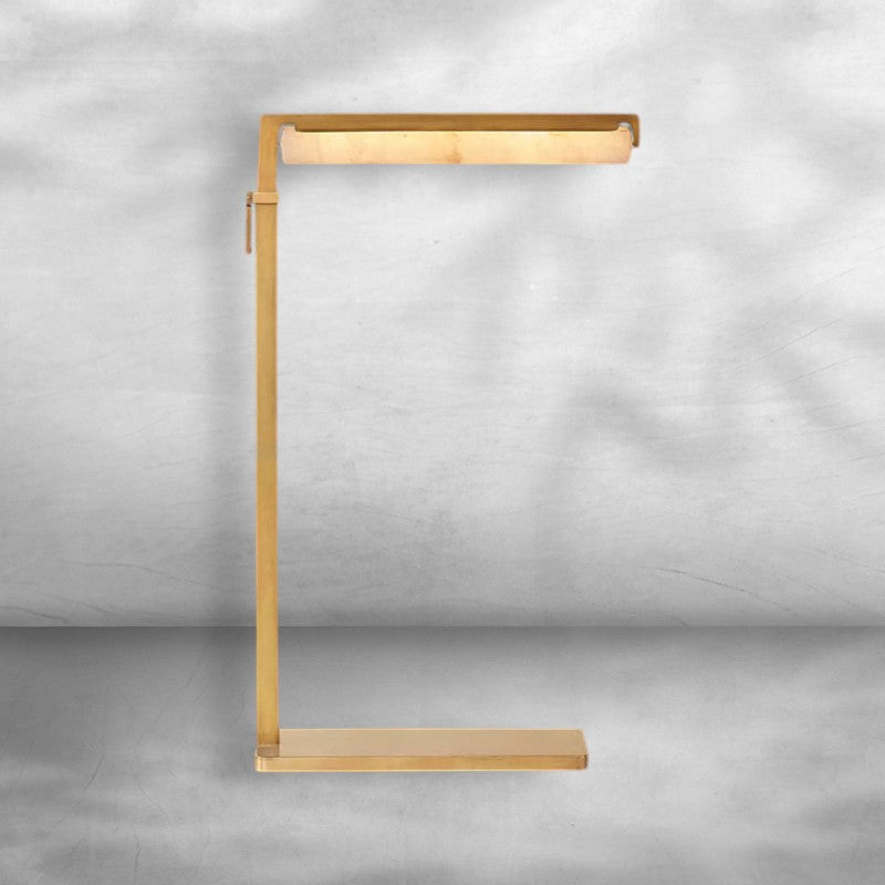 Auduban Alabaster Task Floor Lamp