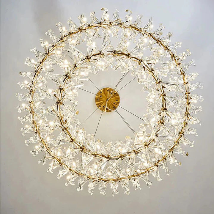 Kevin Luxury Isabel 2-Tier Ring Crystal Chandelier  Kevinstudiolives   