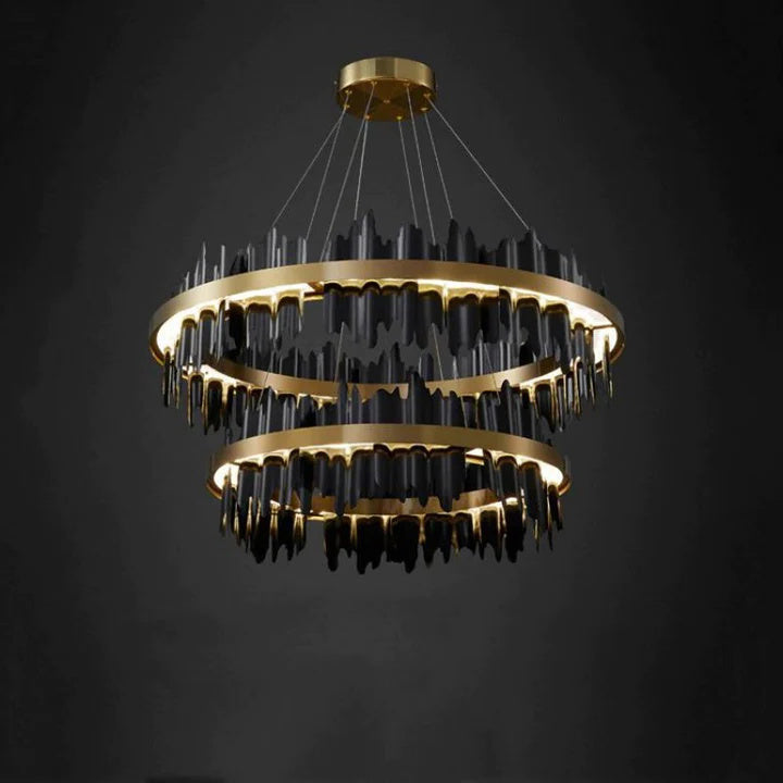 Kevin Luxury Hilbert 2-Tier Round Chandelier  Kevinstudiolives Style B  