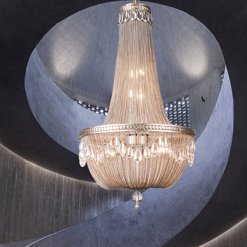 Oversize Modern Metal Art Luxury Crystal Chandelier for Duplex Hall/Staircase/Villa/Foyer Chandeliers Kevinstudiolives   