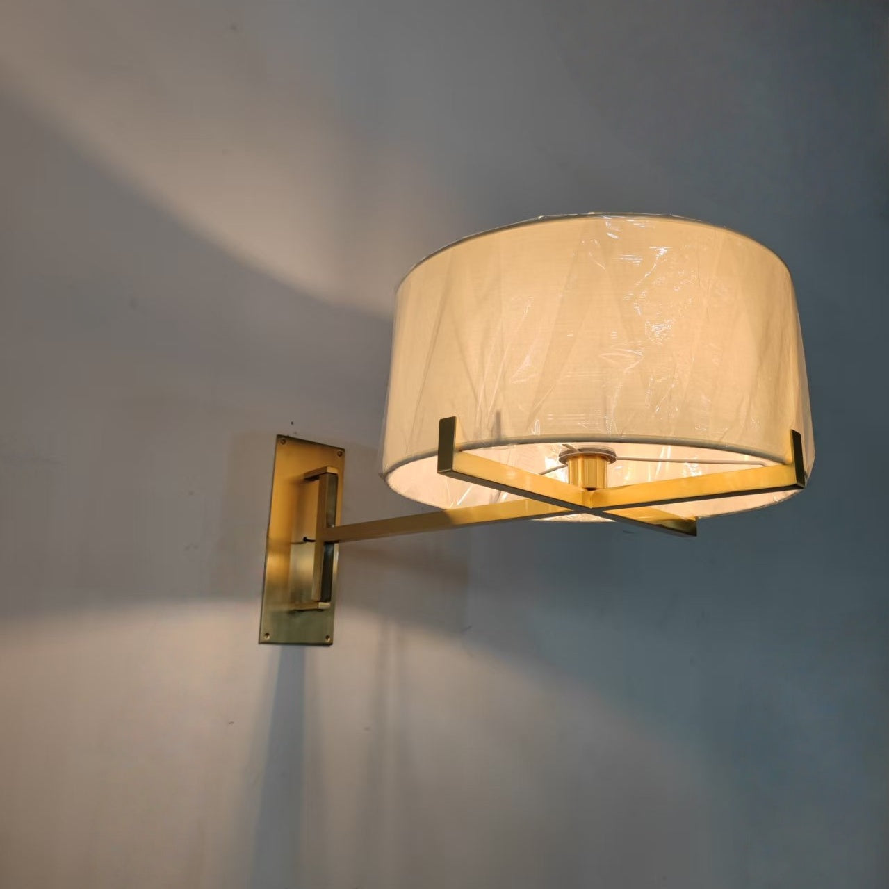 Paricia Drum Shade Swing-Arm Sconce