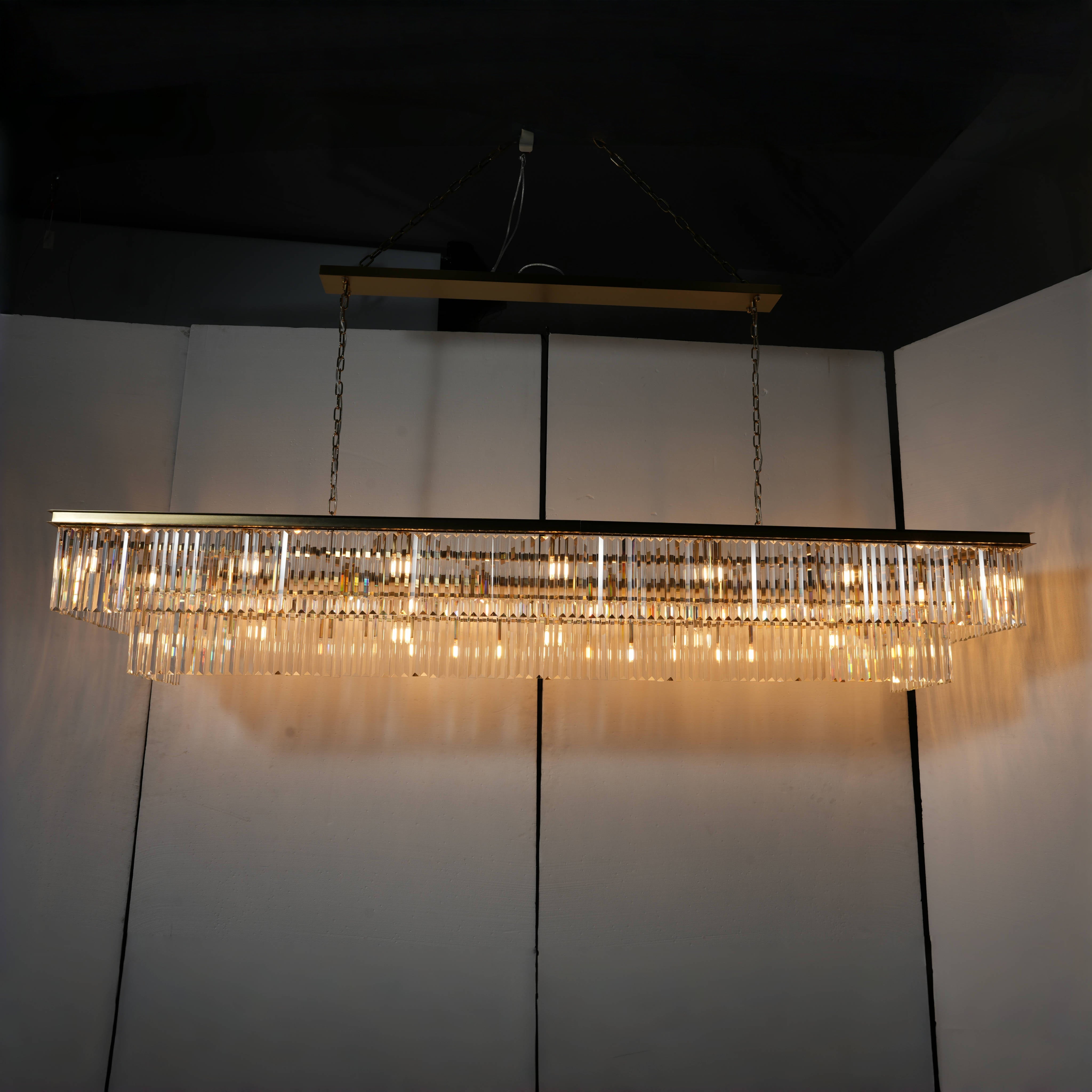 Leyland Tiered Rectangular Chandelier