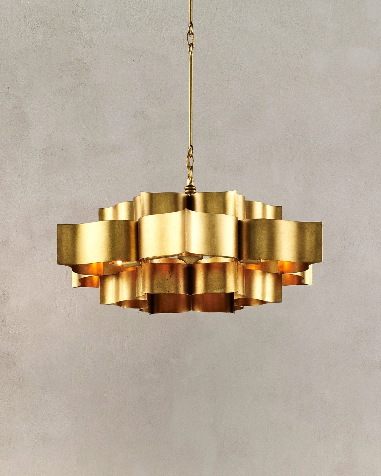 Grand Lotus Small Gold Chandelier NORMAL Kevin Studio   