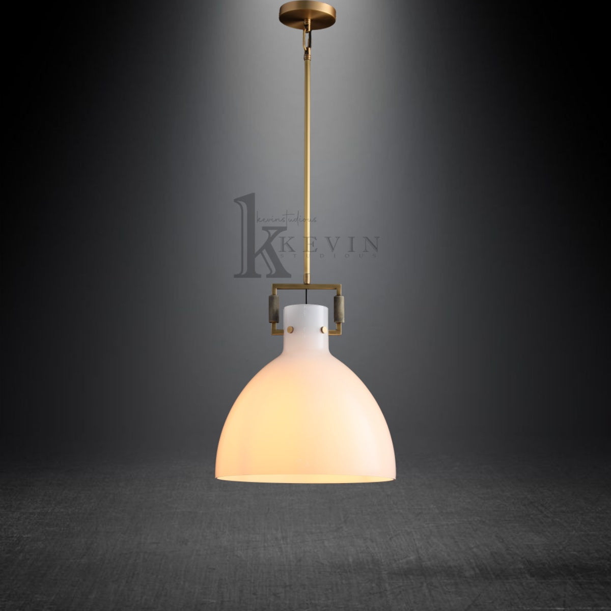 Funda Modern Milk Glass Pendant Light, Kitchen Island Pendant Lamp